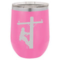 12 oz Double Wall Vacuum Insulated Stainless Steel Stemless Wine Tumbler with Lid A763187