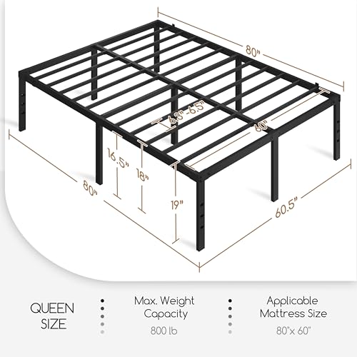 14 Inch Full Metal Platform Bed Frame with Under Bed Storage Q25208