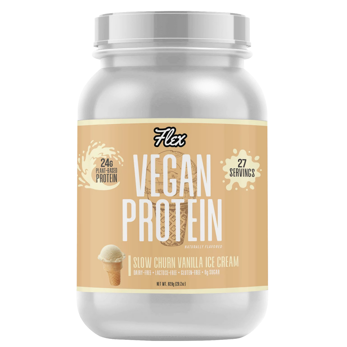 Vanilla Vegan Protein Powder with 24g of Protein, 27 Servings A517039