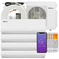 36K BTU 4 Zone 20 SEER Ductless Mini Split Air Conditioner Heat Pump with Installation Kits F918601