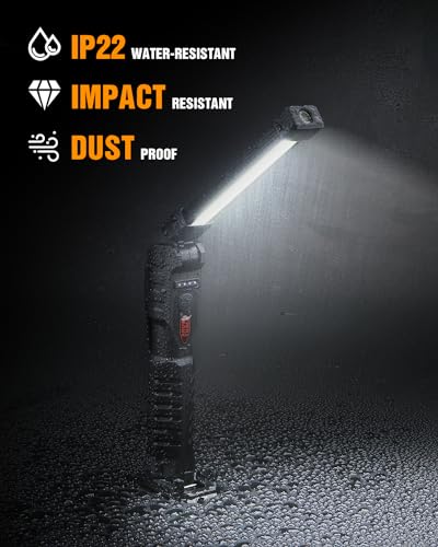 Rechargeable Magnetic Foldable LED Work Light 800 Lumens F46076