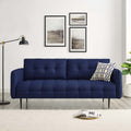 Royal Blue Tufted Fabric Sofa J907909