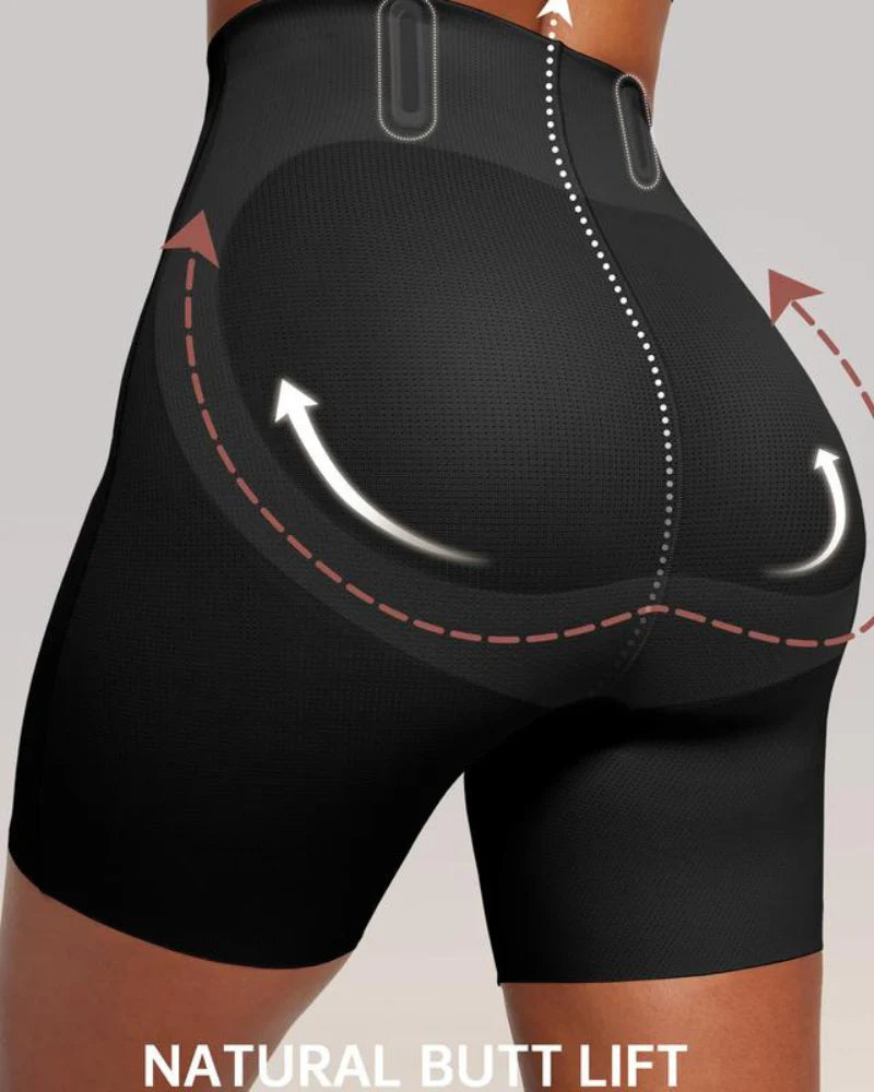 High-Waist Sculpting Shapewear Shorts H3356