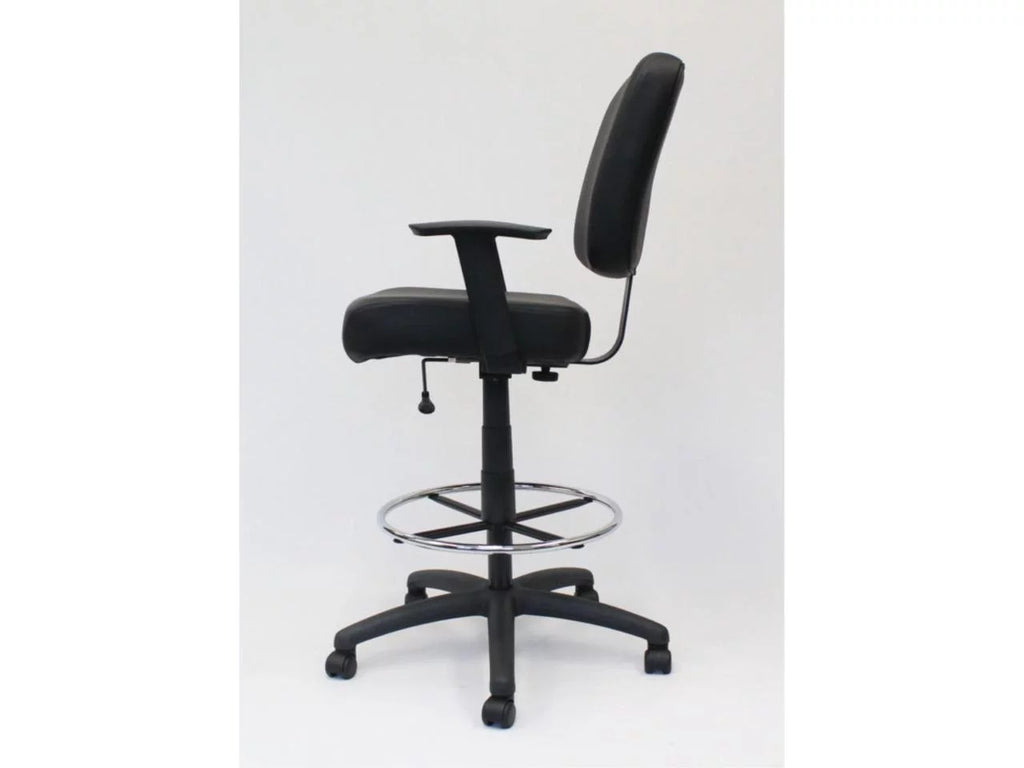 Black Oversized Task Chair Stool P39239