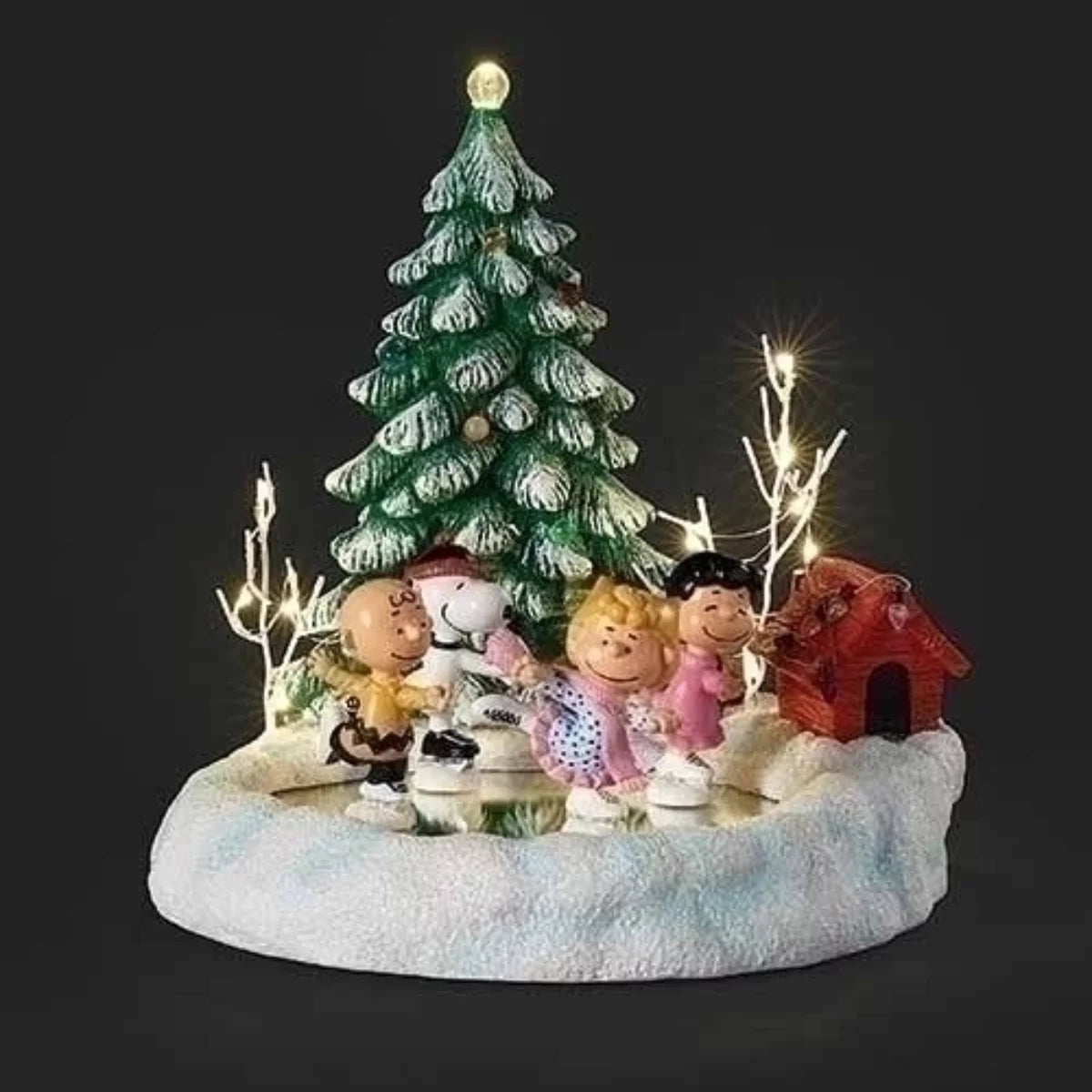 Green and White LED Christmas Tabletop Figurine N613575