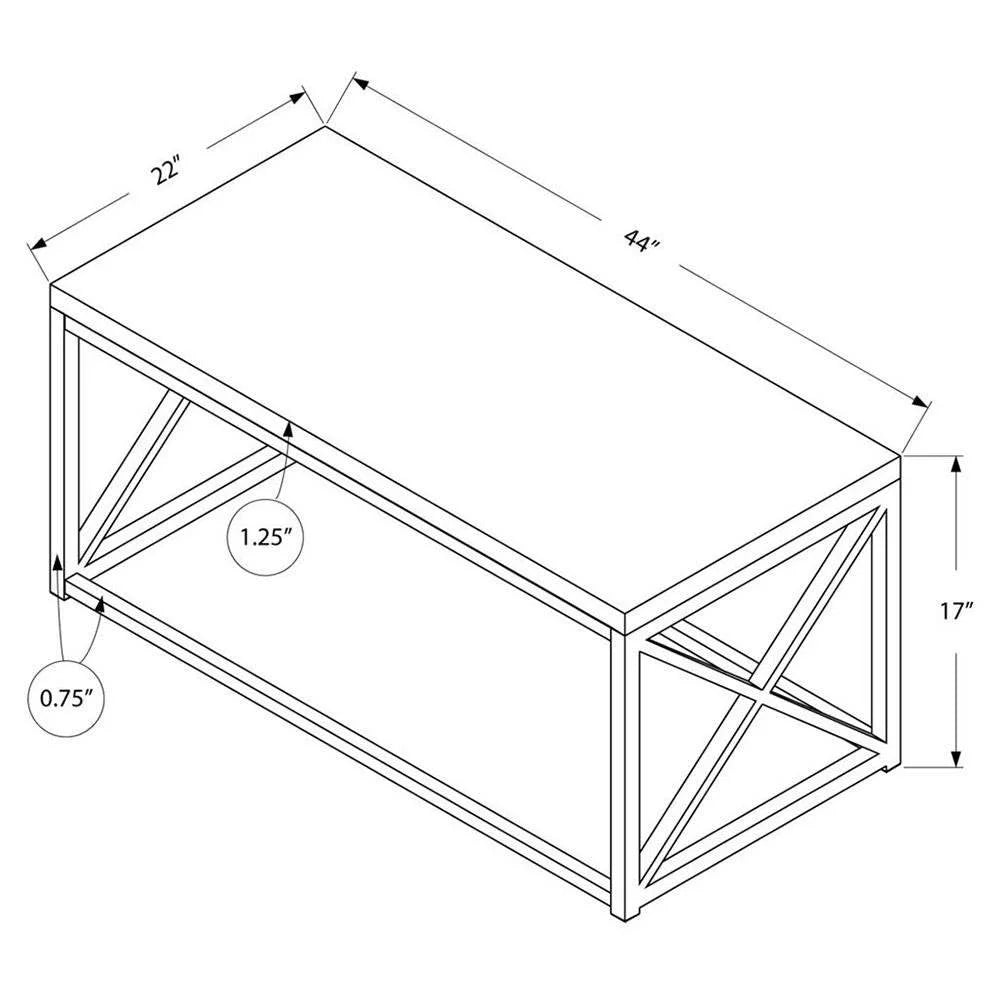 Glossy White Laminate Coffee Table E7089