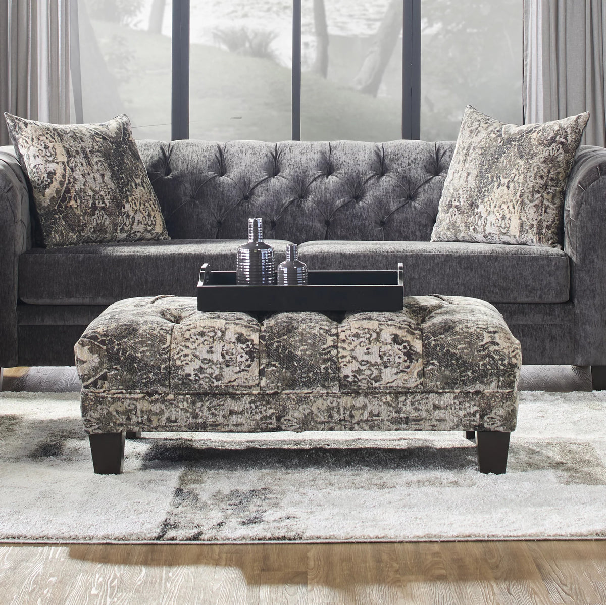 Oversized Tufted Ottoman E777413