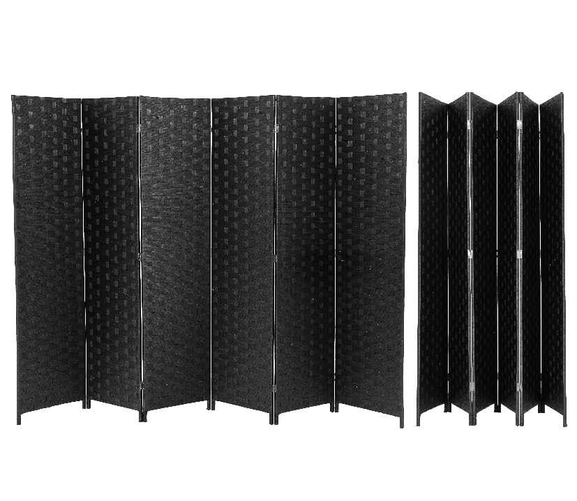 6 FT Tall 4 Panel Wood Room Divider Privacy Screen S3648