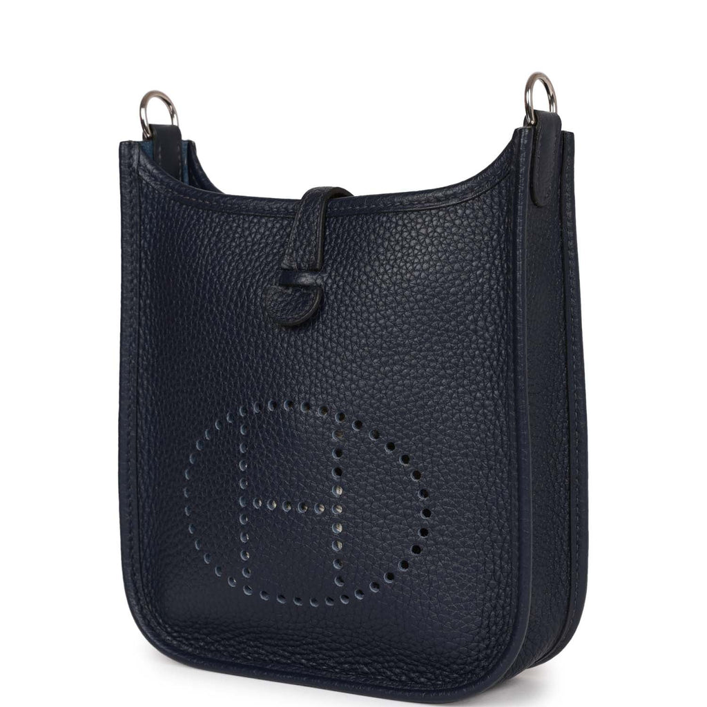 Bleu Nuit Clemence Leather Bag M3089