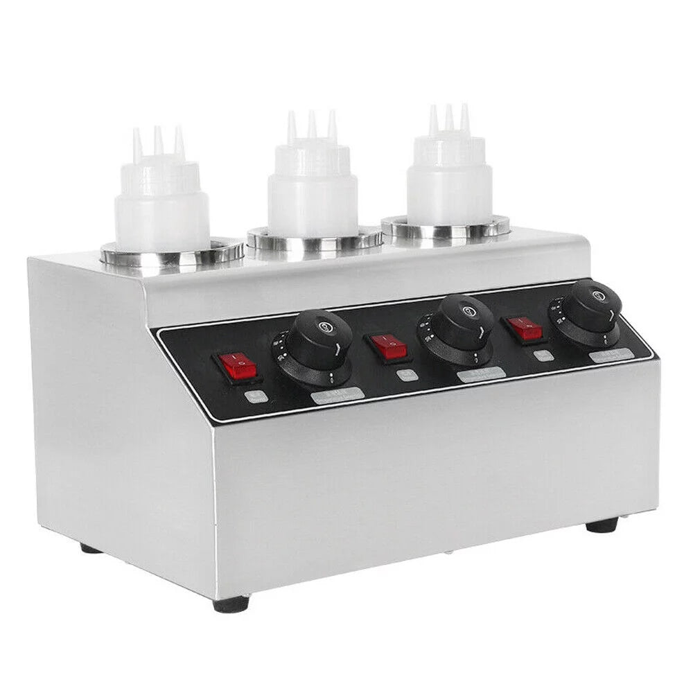240W Electric Sauce Warmer 3 Bottles Z531
