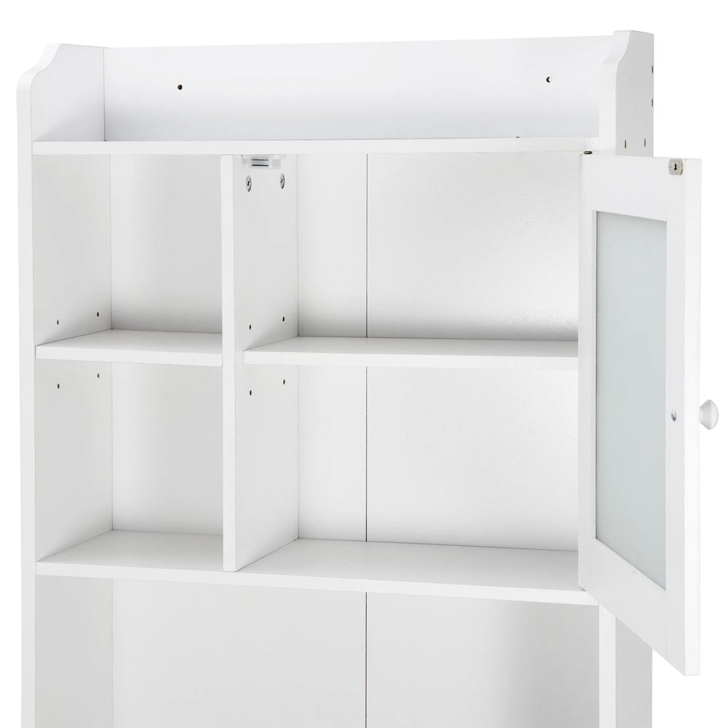 White Over-The-Toilet Bathroom Storage Cabinet G42364