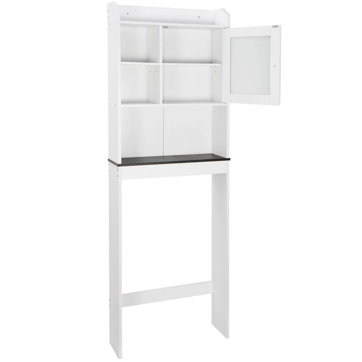 White Over-The-Toilet Bathroom Storage Cabinet G42364