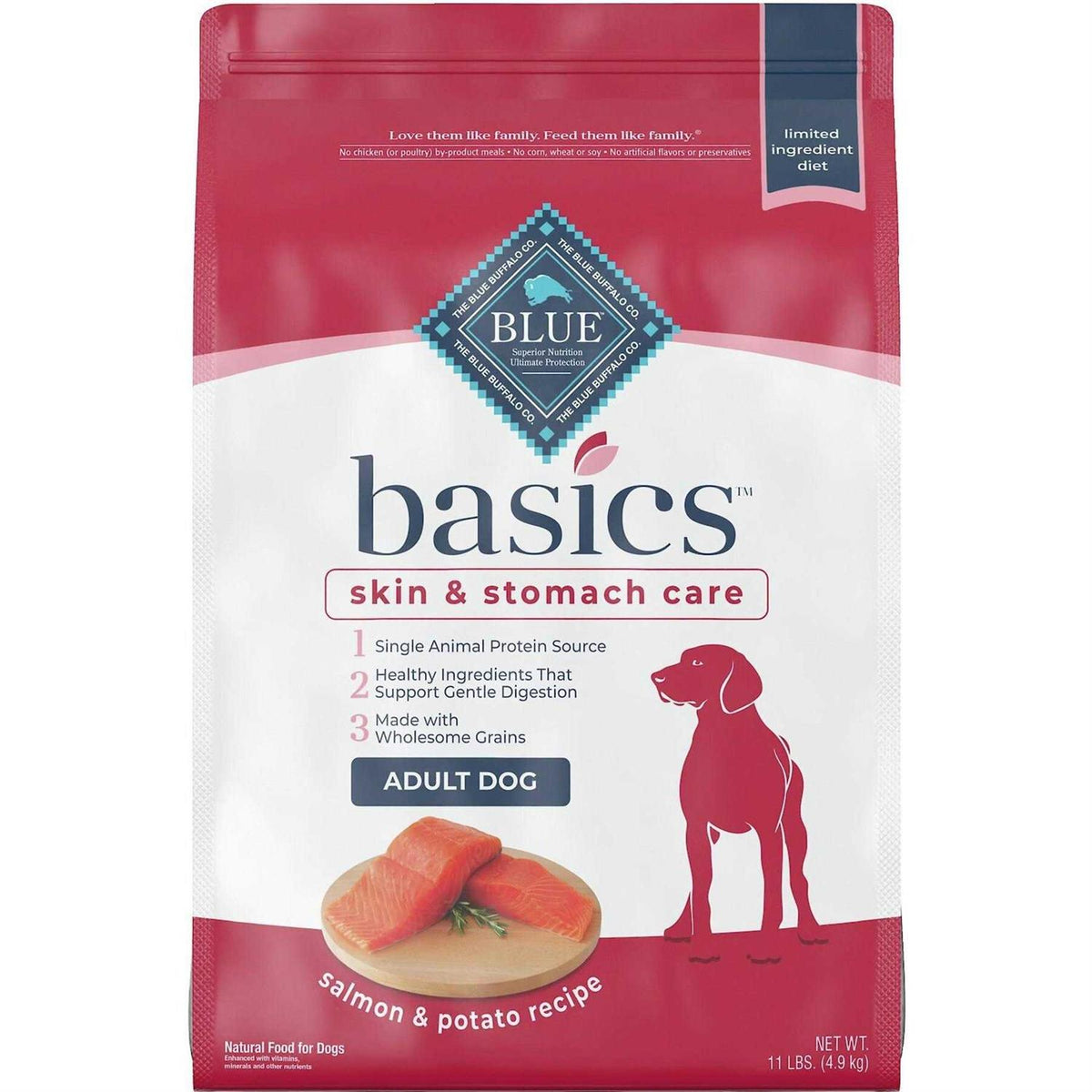 Salmon & Potato Skin Stomach Care Adult Dry Dog Food W397205