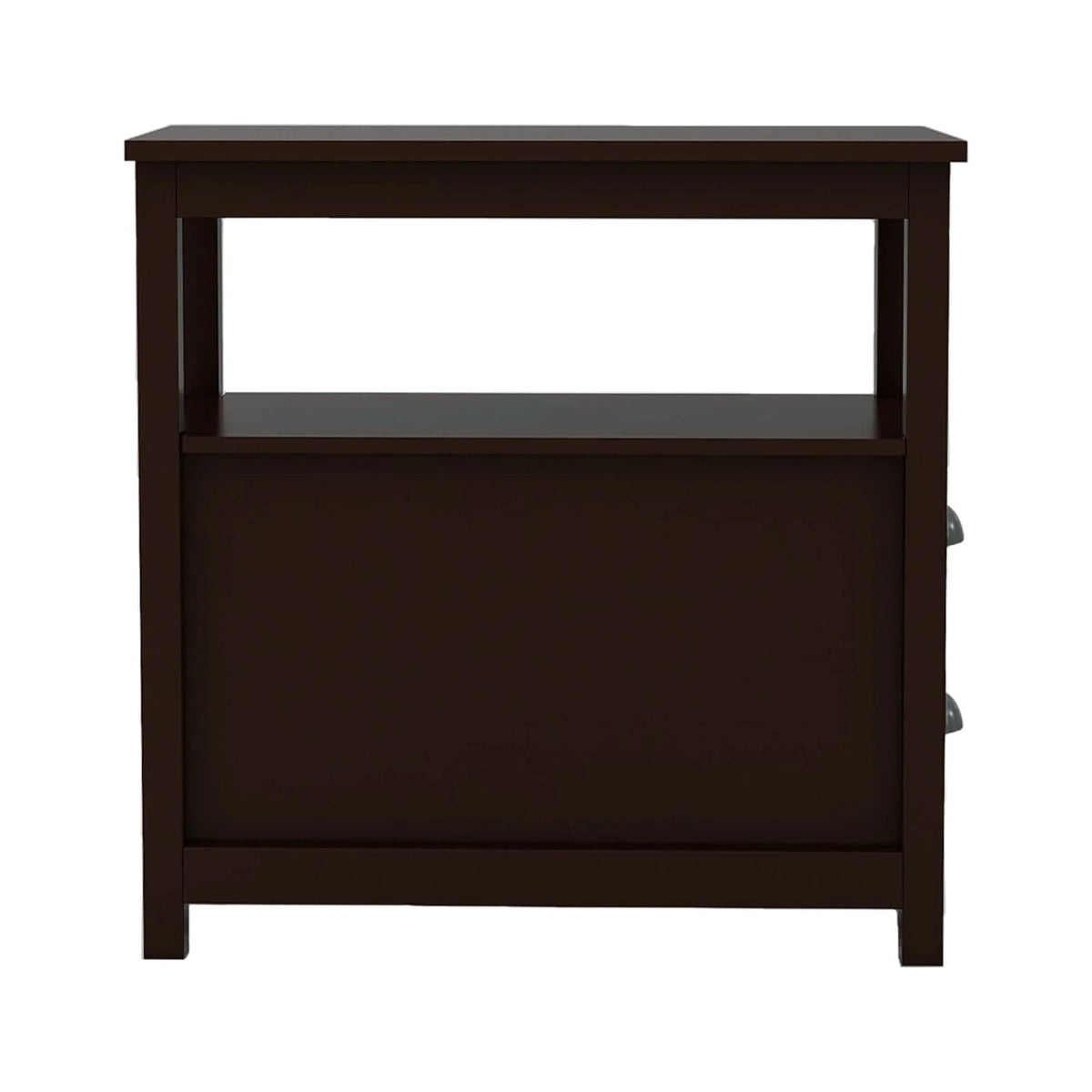 Narrow End Table with 2 Drawers and 1 Open Shelf M204