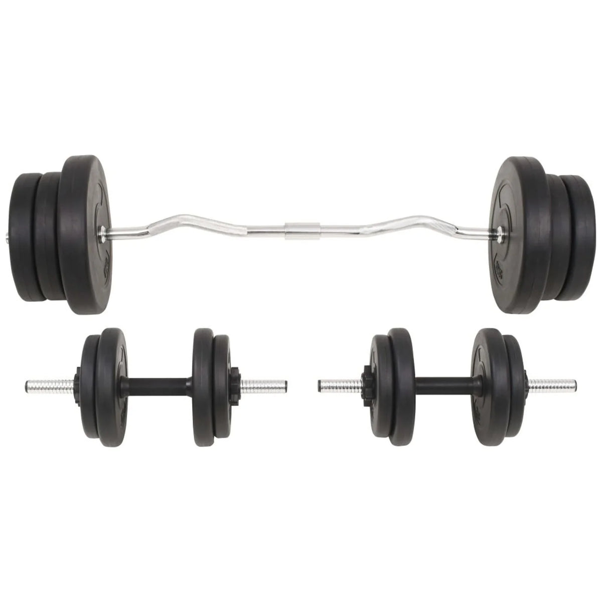 Barbell and Dumbbell Set 132.3 lb F9354