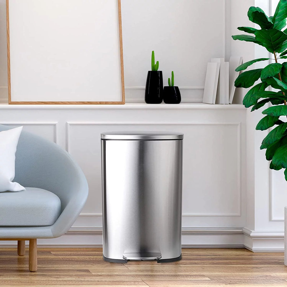 50L Stainless Steel Garbage Can A1556