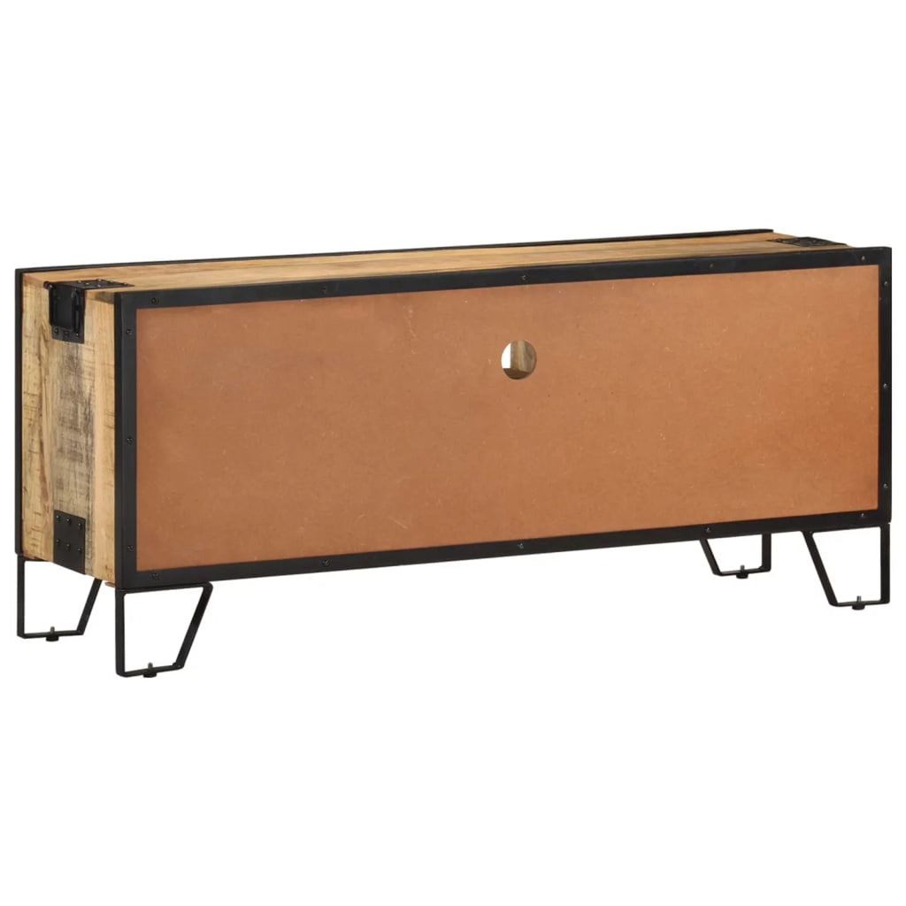 Rough Mango Wood TV Stand with Storage Drawer T83297
