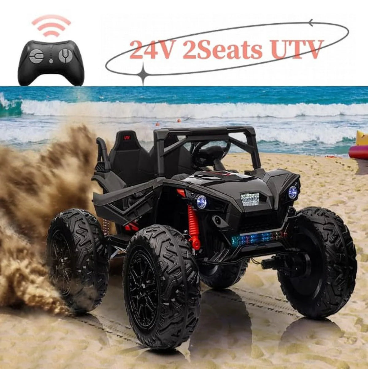 24V Ride on Car 2 Seats UTV with Remote Control Z89769