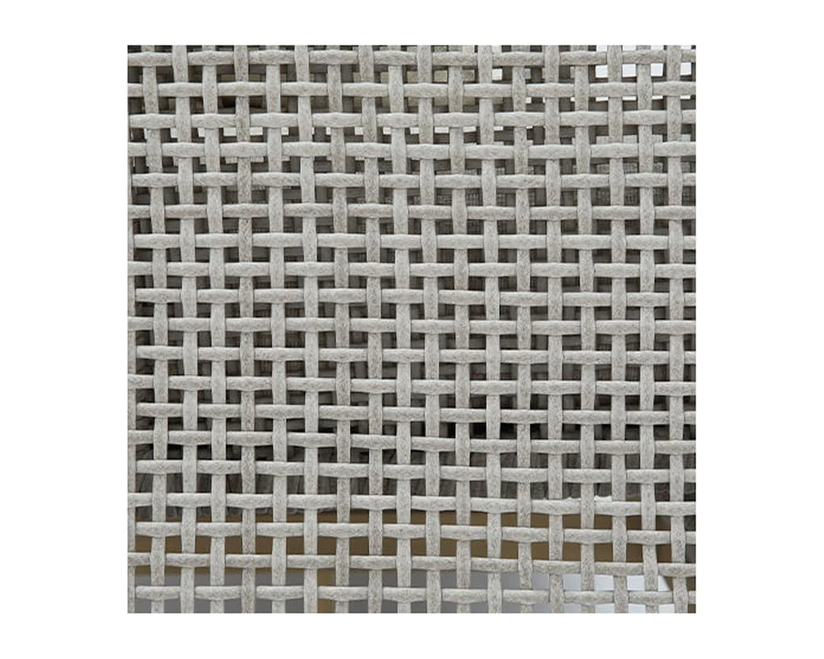 Gray Light Brown Resin Wicker End Table with Tempered Glass Tabletop O777