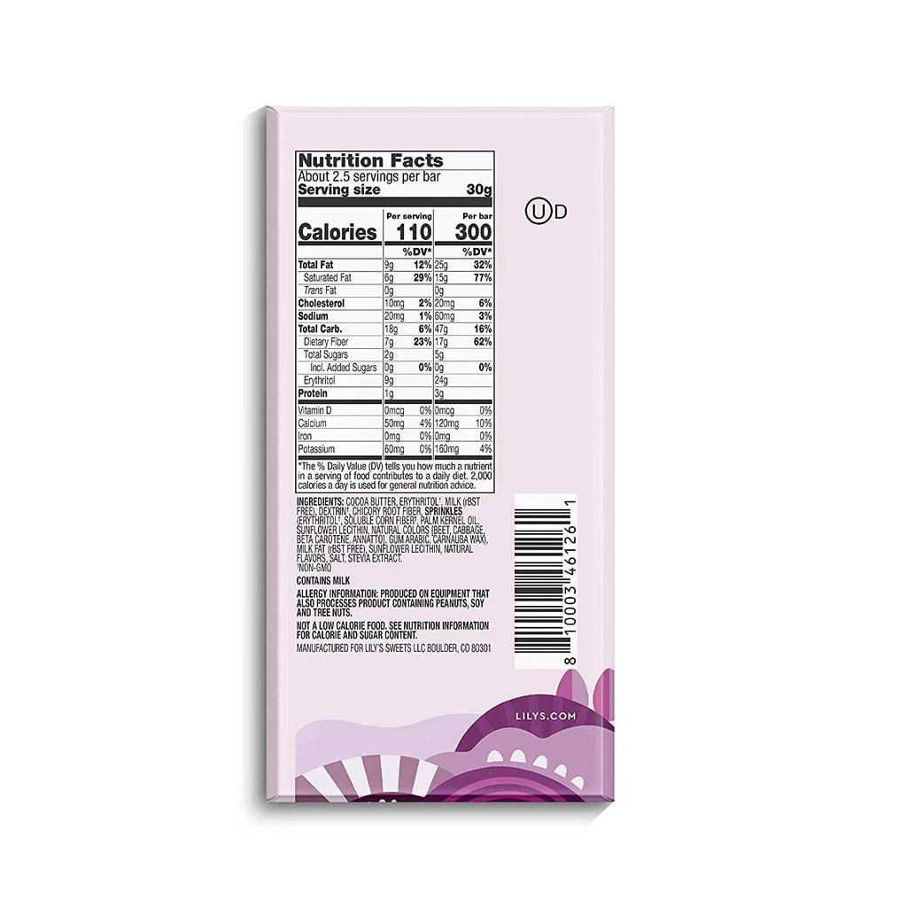 Stevia Sweetened White Chocolate Bar Variety 6 Count R6130