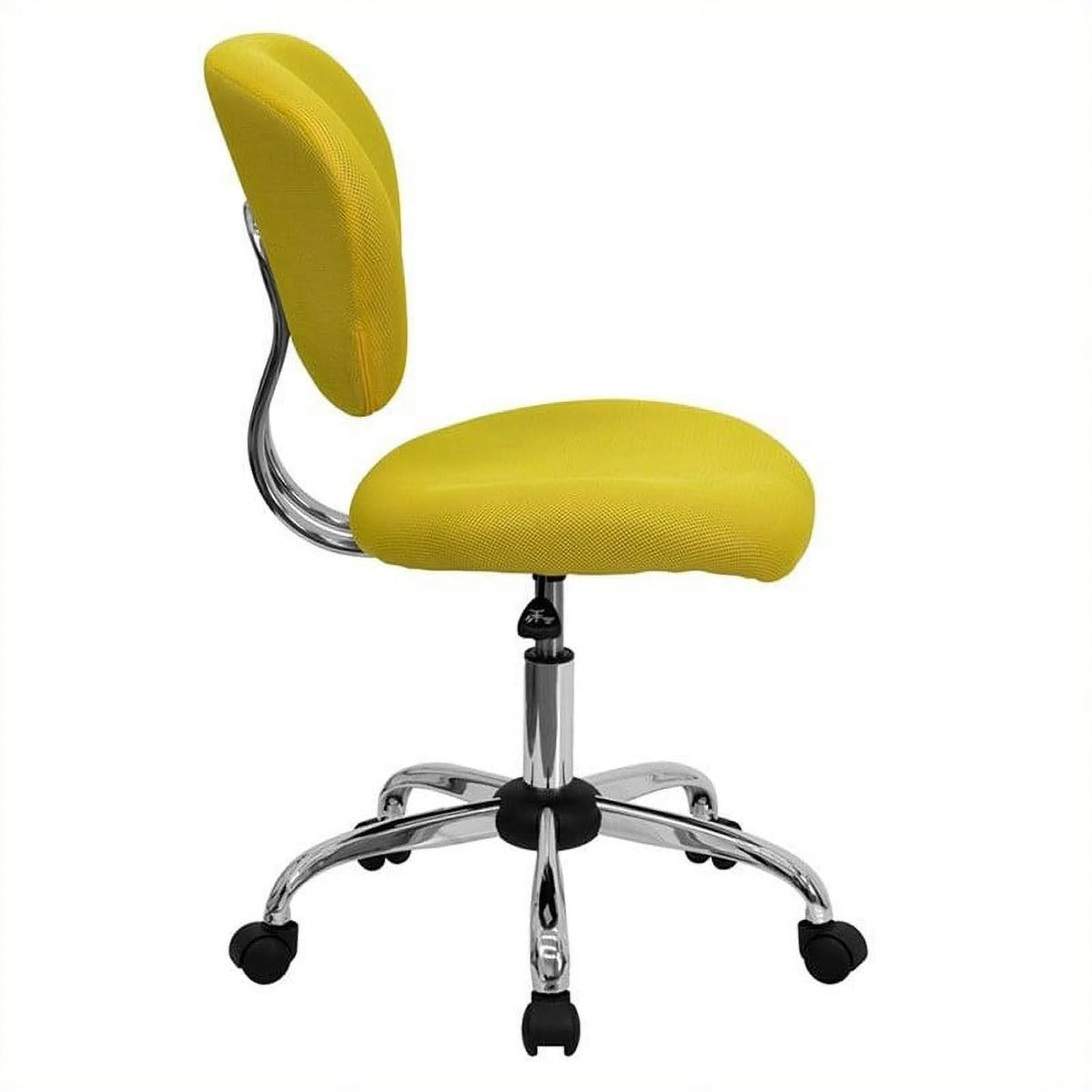 Yellow Mid-Back Mesh Office Swivel Chair Q27975