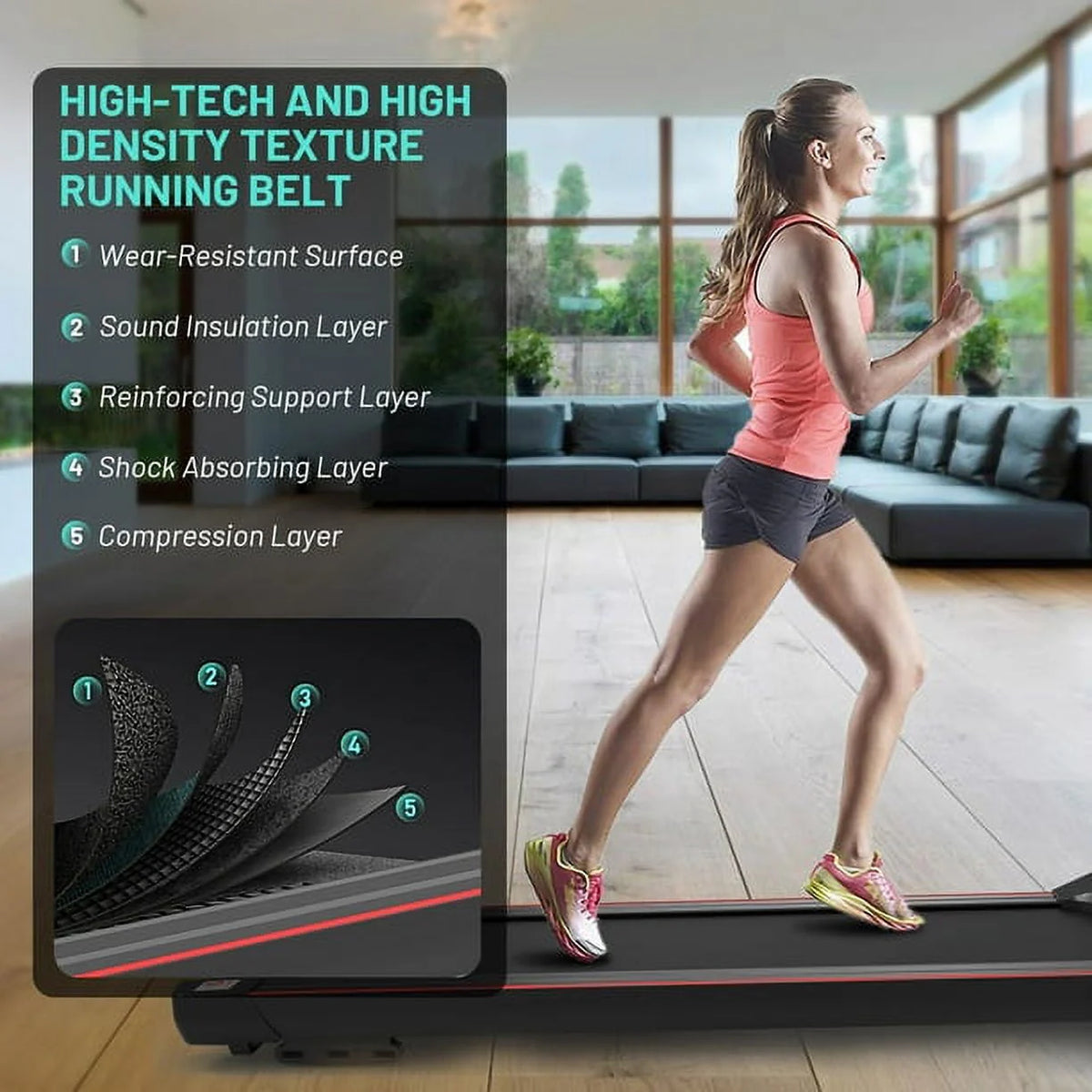 Under Desk Treadmill Portable Walking Pad G76572