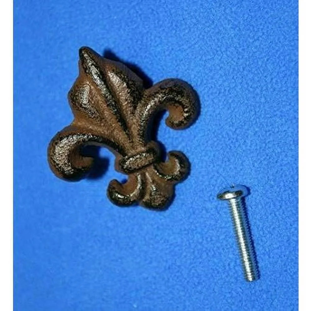 Cast Iron Fleur De Lis Cabinet Knobs, Pack Of 30 X1249