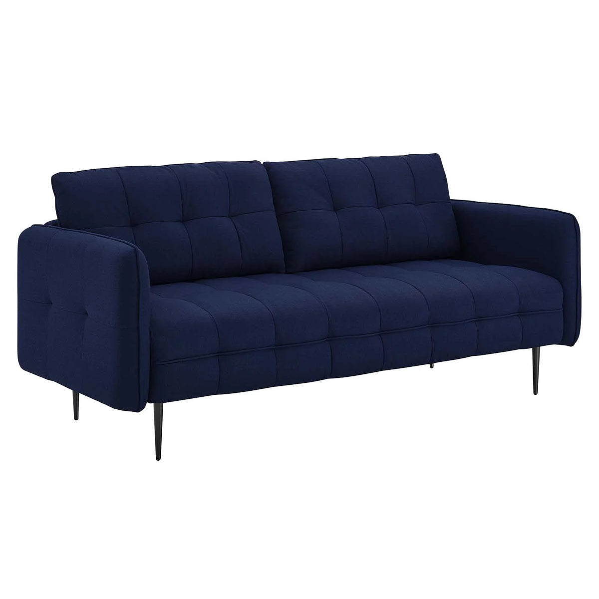 Royal Blue Tufted Fabric Sofa J907909