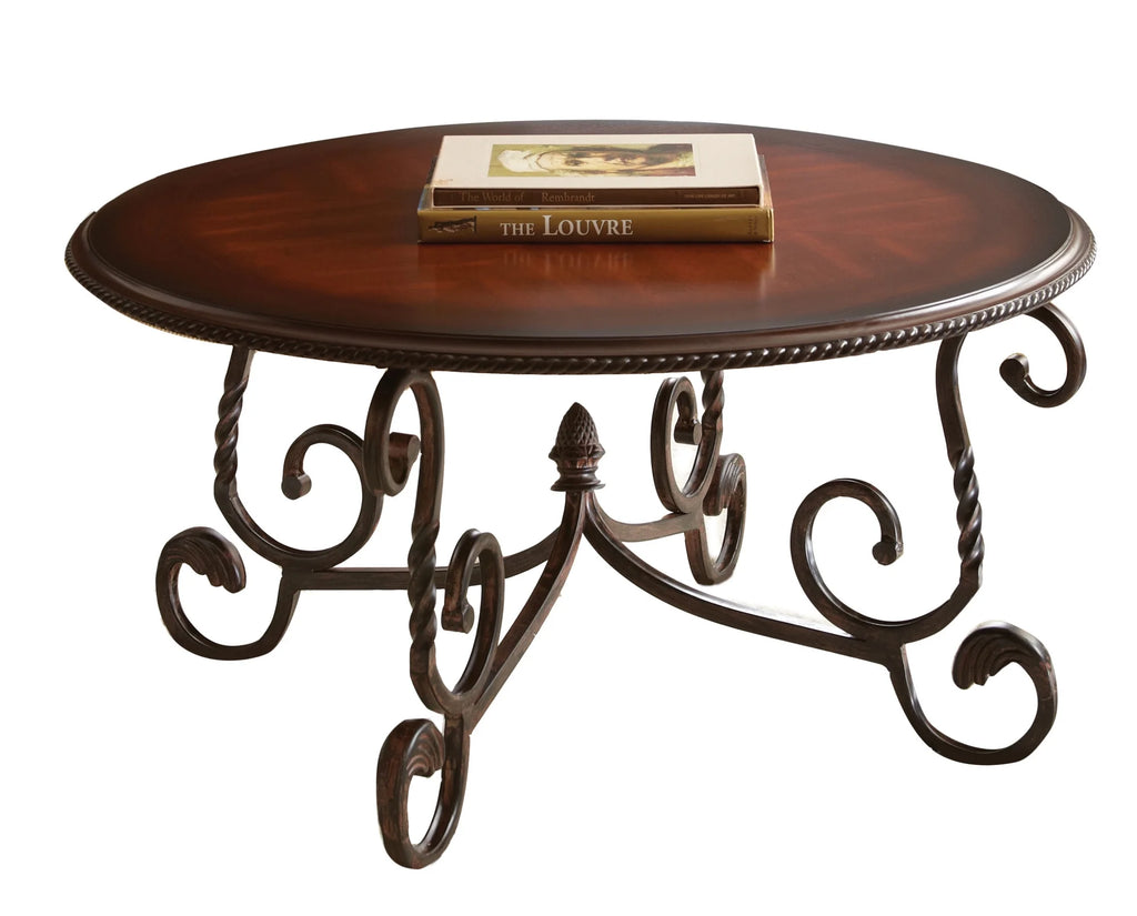 Round Wood Coffee Table A32159