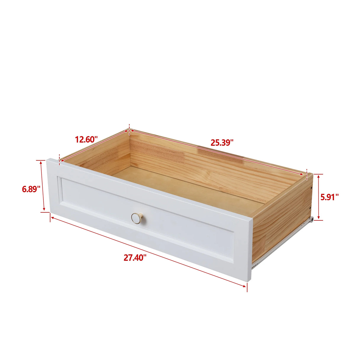 Solid Wood 4 Drawer Dresser P5155