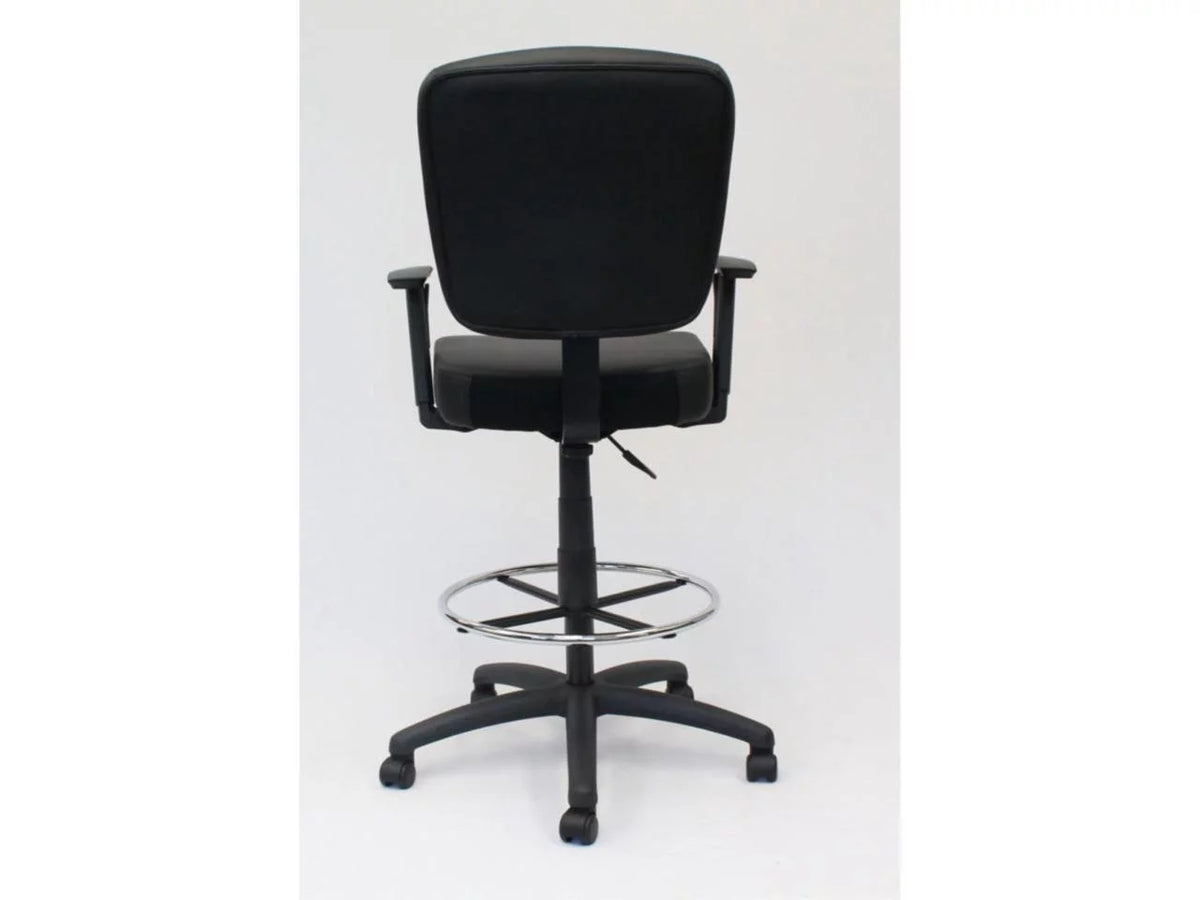 Black Oversized Task Chair Stool P39239
