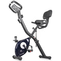 Folding Indoor Cycling Exercise Bike 10-Levels Resistance 220 Lb O35745