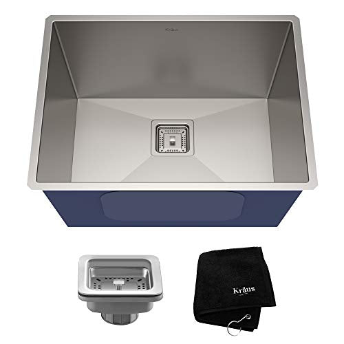 24-inch Undermount Single Bowl Stainless Steel Utility Sink S1281