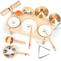 Kids Drum Set 11 in 1 Wooden Musical Instruments I163