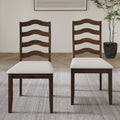 Brown Wooden Dining Chair Set of 2 K1333