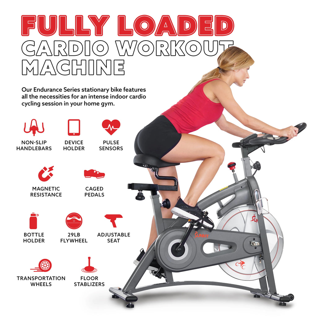 Belt Drive Indoor Exercise Bike with Magnetic Resistance E5553