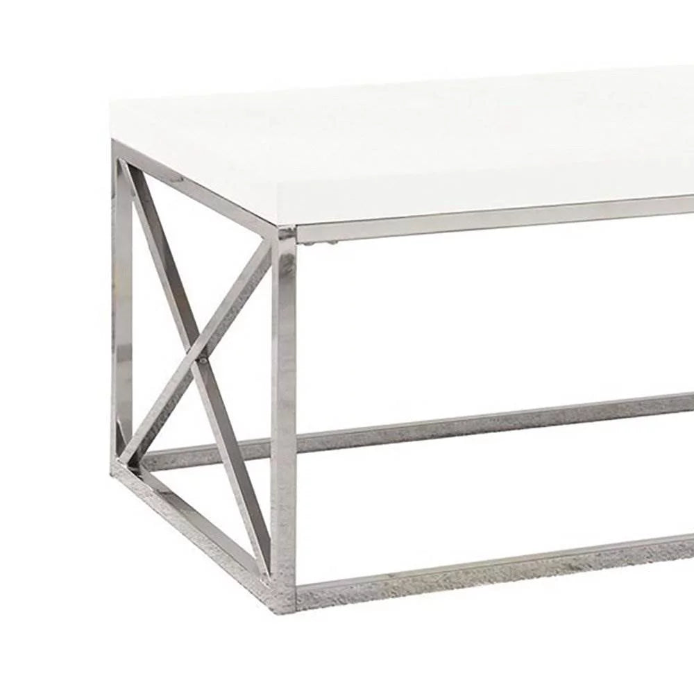 Glossy White Laminate Coffee Table E7089