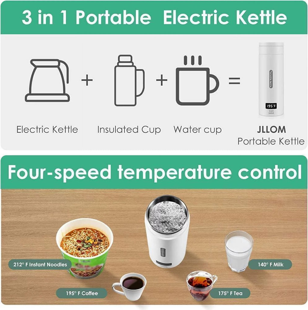 Portable Stainless Electric Kettle 380ml E323