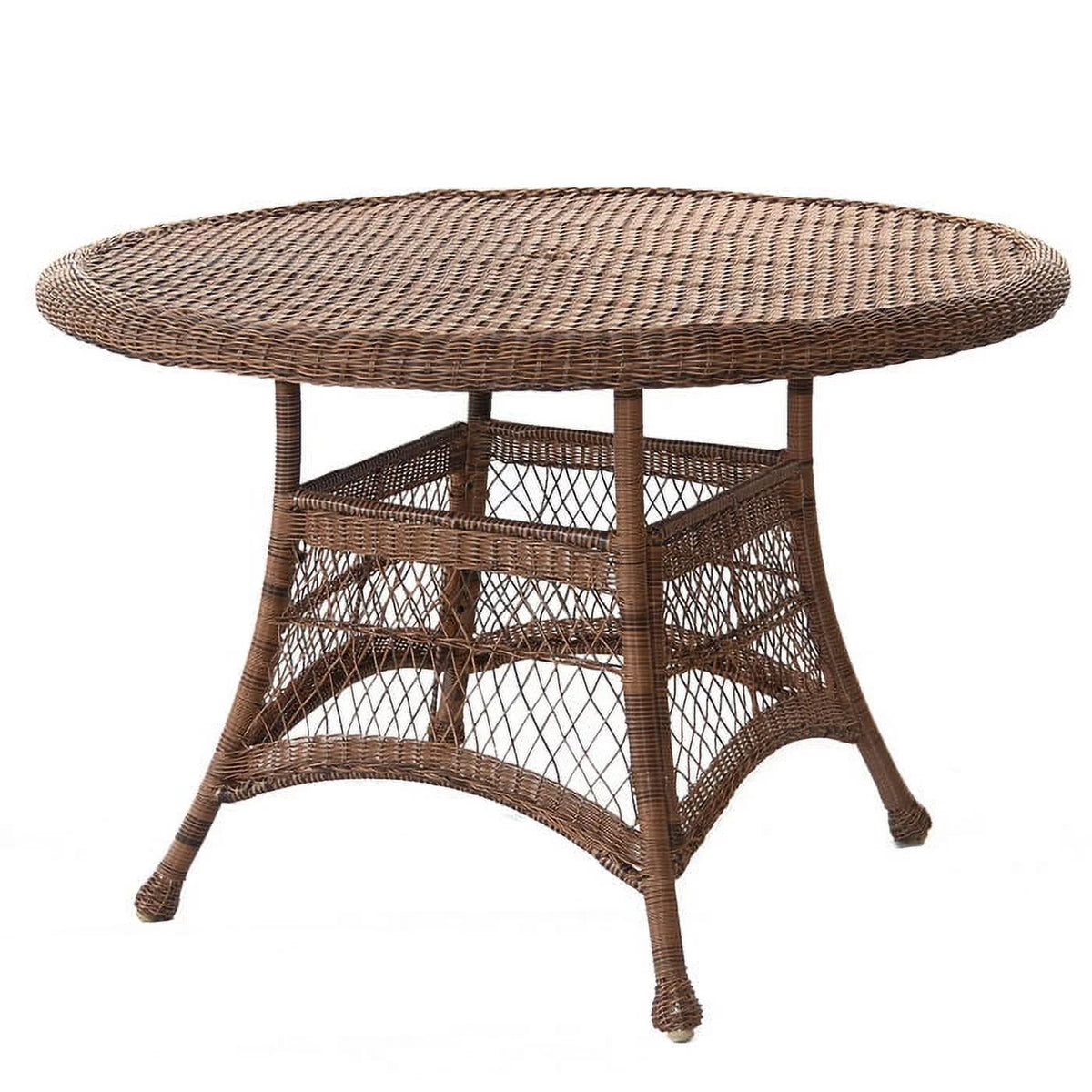 44" Resin Wicker Round Patio Dining Table X26445
