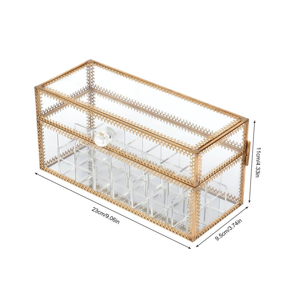 Clear 24-Grid Lipstick Storage Case H794998