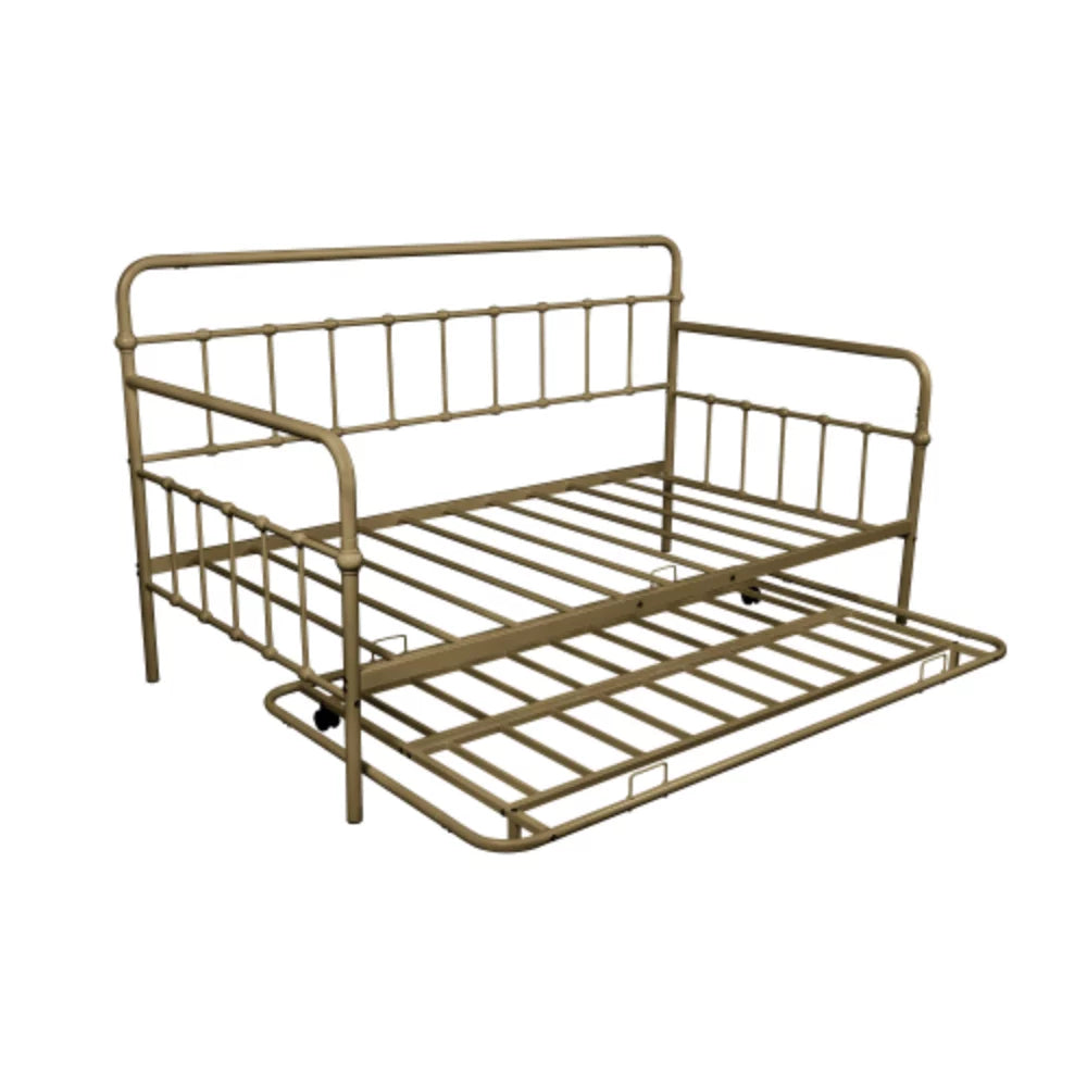 Metal Frame Daybed with Trundle S217