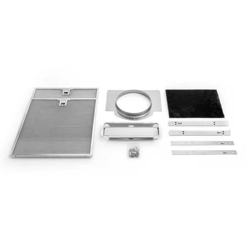 30 in. 320 CFM Convertible Under Cabinet Range Hood in White with LED Lighting and Charcoal Filter L6431