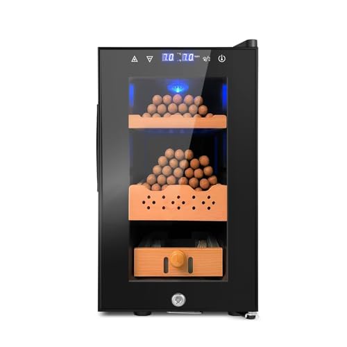 Electric Cigar Humidor 25L 200 Counts Thermostatic Cooler Cabinet F315757