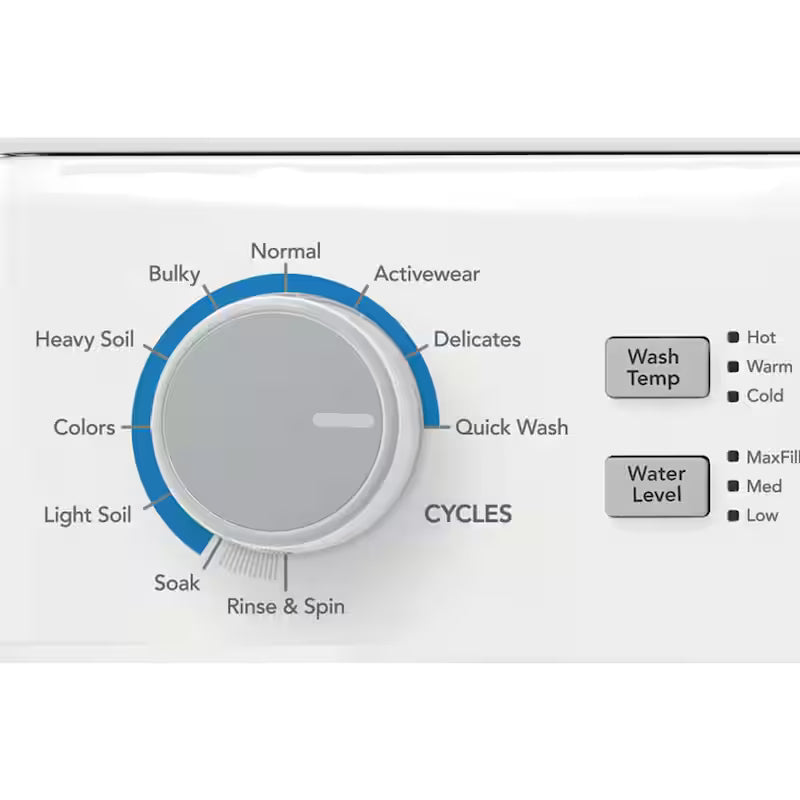 3.9 cu. ft. Washer and 5.6 cu. ft. Gas Dryer Combo in White D683478