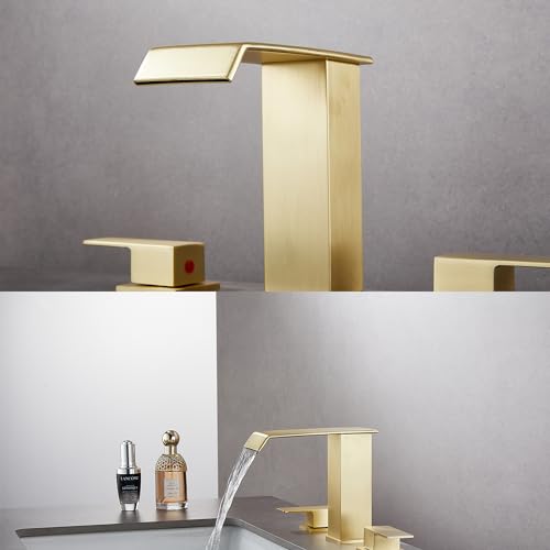 White Gold Single Handle Vessel Sink Faucet with Pop Up Drain S8708