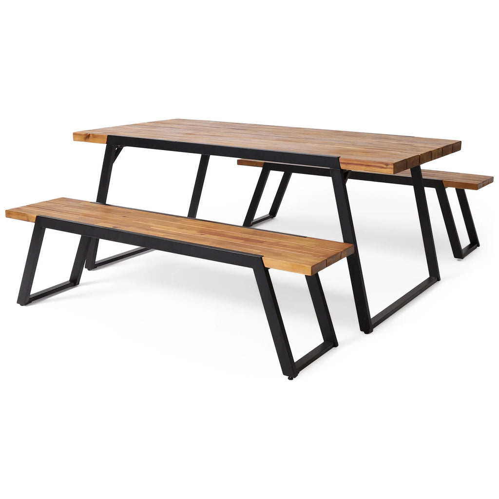Acacia Wood 3 Piece Picnic Set R630785