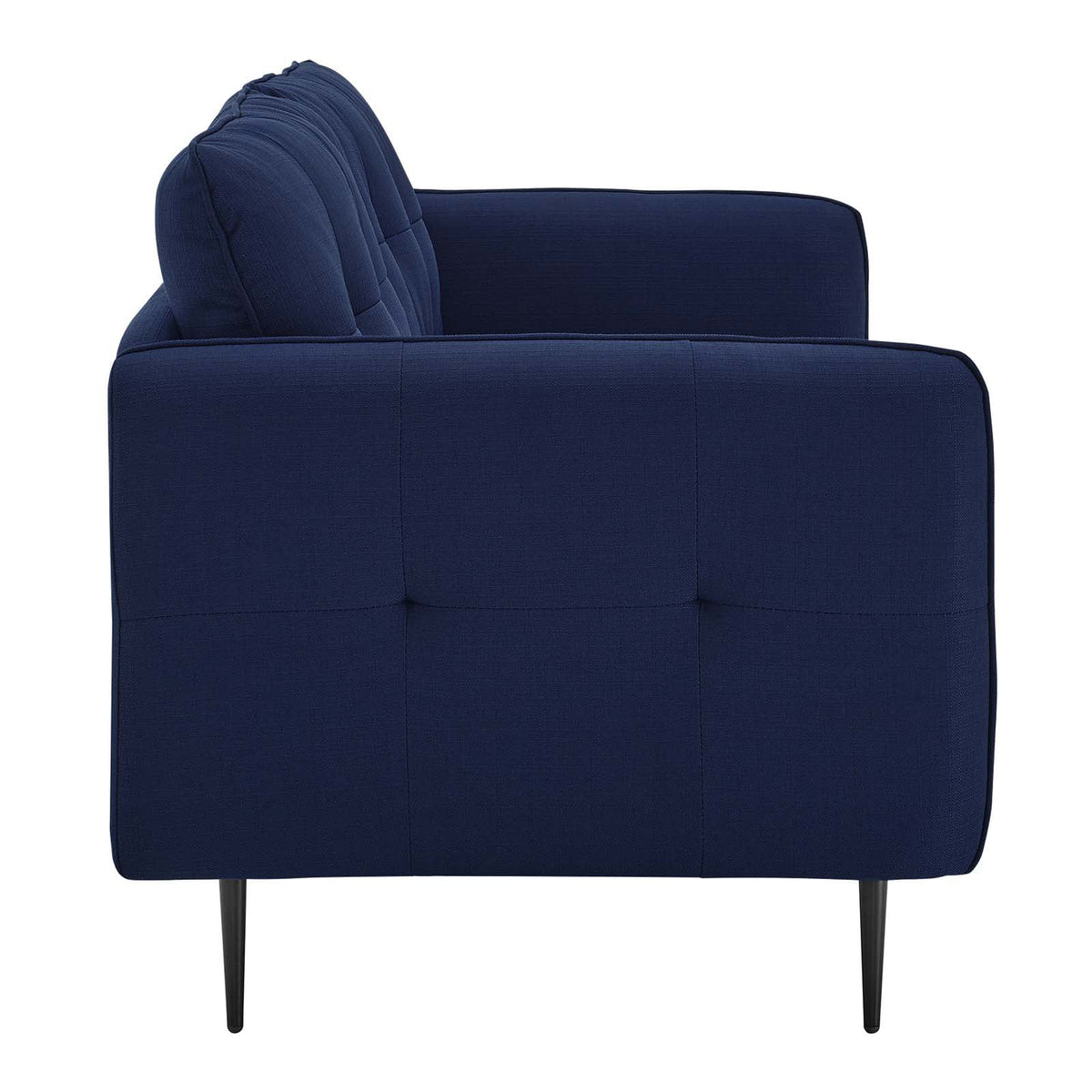 Royal Blue Tufted Fabric Sofa J907909