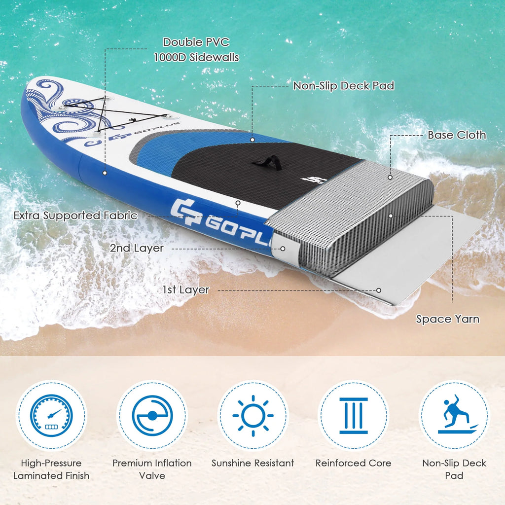 10.5' Inflatable Stand Up Paddle Board T86941
