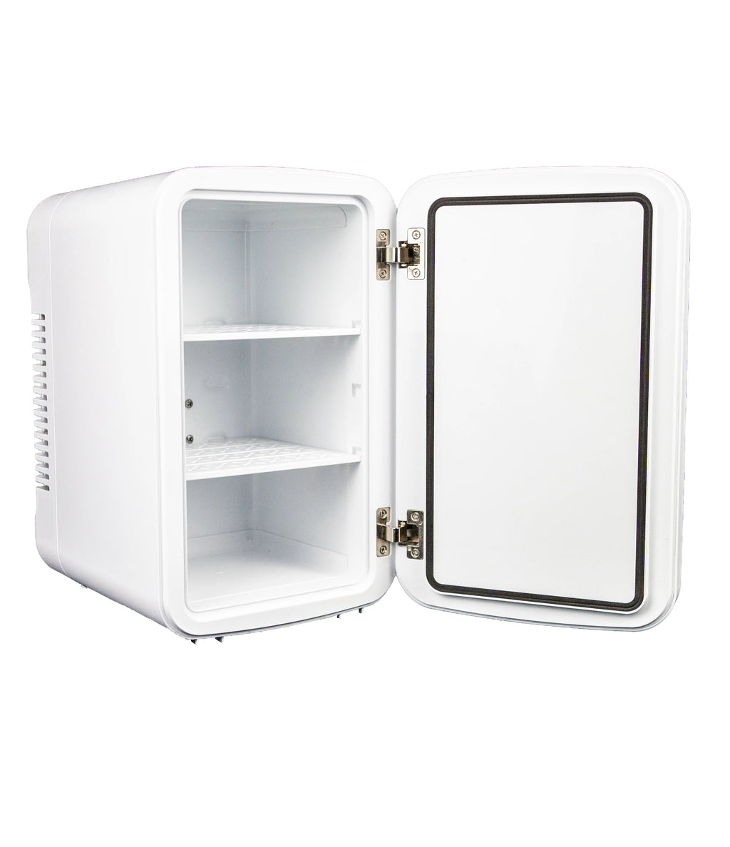 7.4L Mini Fridge with Mirror & Light in White V318