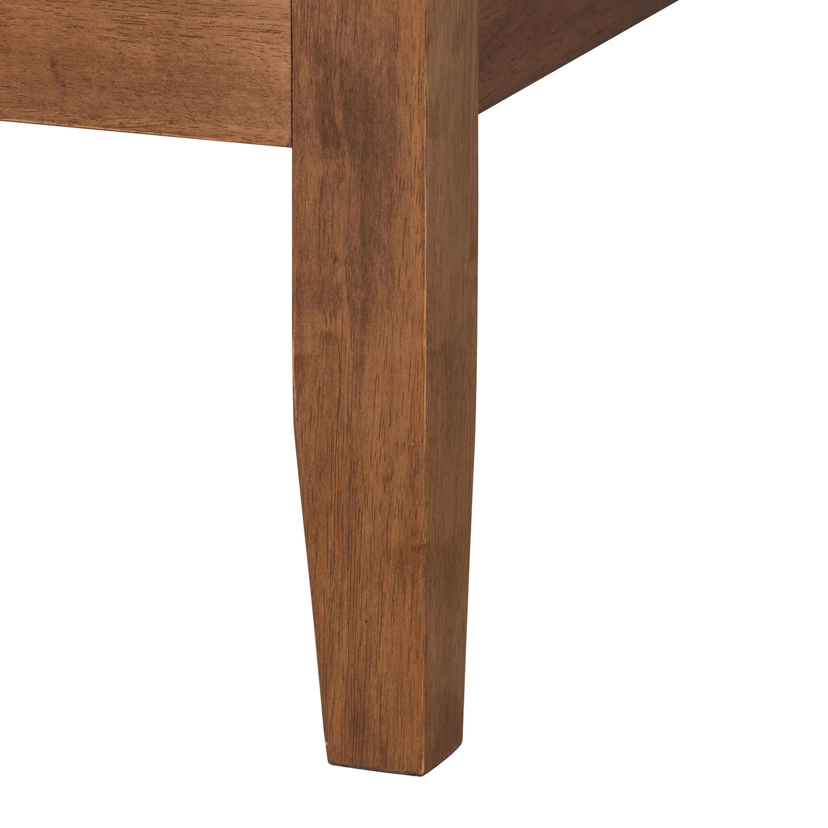 Walnut Brown Wood King Size Platform Bed P3056
